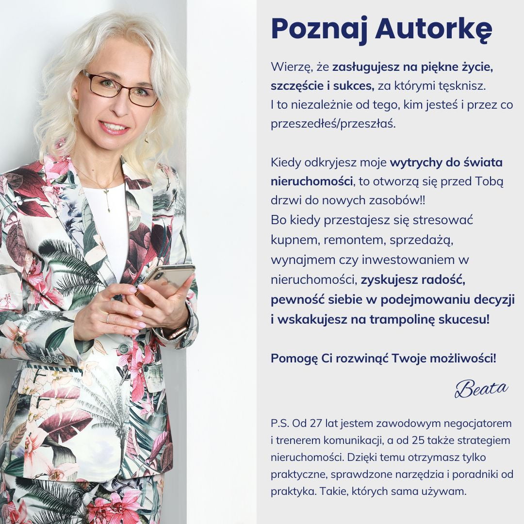 O autorce Beata Kołodziejczyk nieruchomości 1