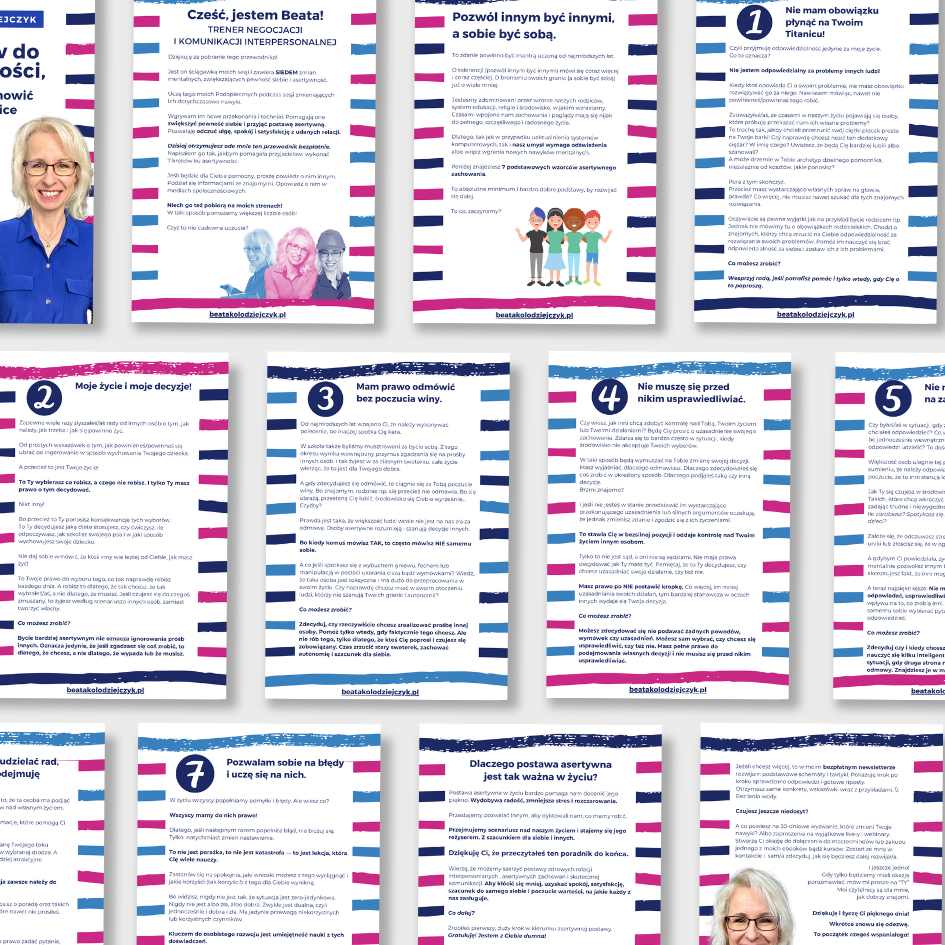 7 Kroków do asertywności Beata Kołodziejczyk zawartość