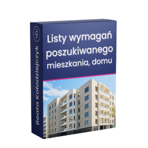 Listy wymagań poszukiwanego mieszkania domu mockup Beata Kołodziejczyk